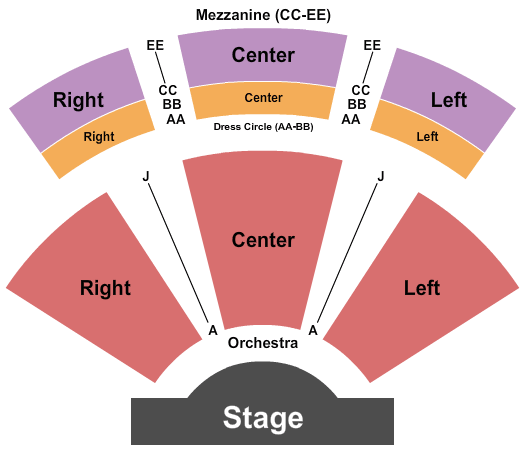 Kreeger Theatre CrazySexyCool Seating Chart